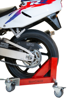 Motor-Mover motorcycle for Rear wheel | &quot;de Luxe&quot; double wheels